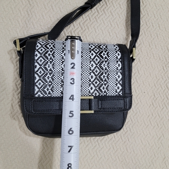 Target Faux leather Woven Flap Small Crossbody Bag - Picture 10 of 16